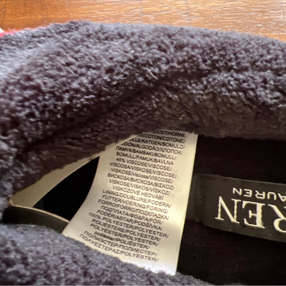 Lauren Ralph Lauren Women’s embroidered Gold Logo Slippers Size M - Picture 4 of 7